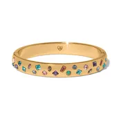 Brighton | Love Messages B Radiant Bright Hinged Bangle in Gold and Multicolor