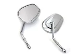 Stock Harley Style Short Stem Mirror Set