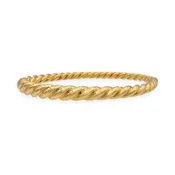 David Yurman 18K Yellow Gold Pure Form hinged Cable Bangle Bracelet 7mm
