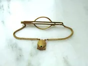 Antique 10K Yellow Gold 20 Year Shell Oil Co. 1958 Tie Clip ETC10325