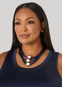 Beaded Corded Necklace