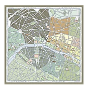 A la Découverte de Paris Zijden sjaal 90