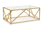 Glass-Top Harlequin Coffee Table