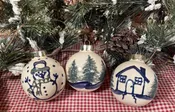 Christmas Ball Ornaments – Home for the Holidays (3 pieces)