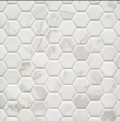 MARBLE ART 1.5 IN. HEXAGON CERAMIC MOSAIC