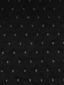 Black/Gray Polyester/Rayon Double Weave Dot Jacquard Knit - LA Designer - 55W