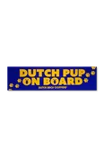Dutch Pup On Board Bumper Sticker