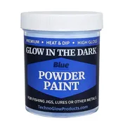Blue Glow in the Dark Powder Paint