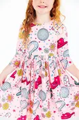 Boots & Bling L/S Pocket Twirl Dress