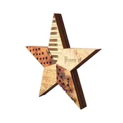 Engraved Piano Stars