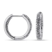0.05ct Inside-out diamond hoop earring (EA3959AD)