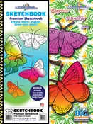 Butterfly 72 Sheet Premium Sketchbook 9” x 12”