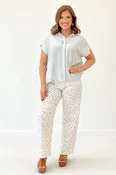 Button Down Short Sleeve Top*FINAL SALE*