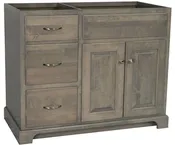 24" to 72" Amish Newport Bathroom Vanity Cabinet (Base Only)