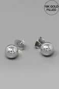 10MM Ball Gold Filled Stud Earrings