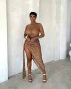 Barely There Nude Lace Dress