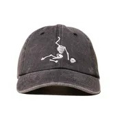 Battle of the Bones Dad Hat  - Washed Black