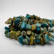 Opal Blue 6-12mm Chips 15in Bead Strand