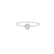 0.10ct Lab-Grown Round-Cut Diamond Ring in 14K Gold