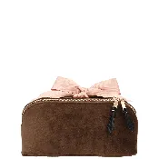 Accordion Box Makeup & Toiletry – Eco Velvet – Espresso Brown