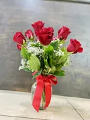 12 Long Stems Roses Arrangements