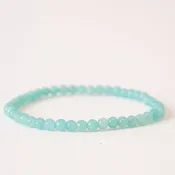 Amazonite 4mm Smooth Bead Stretch Bracelet