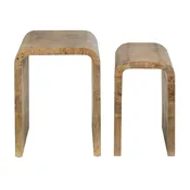 2 Piece Richmond Mappa Burl Nested Tables