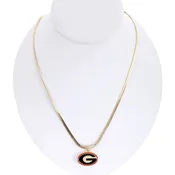 18” Georgia Gold & Enamel Logo Necklace