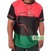 AFRICA Jersey - Red Black and Green - Pan African