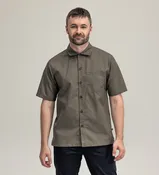 1217 Shirt with relaxed fit Unisex - Olive green