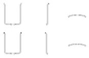 WSI 1:50 Exhaust Stacks Double #2 - WSI Parts