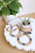 Ceramic Snake Bud Vase