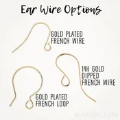 Applique Swirl Earrings