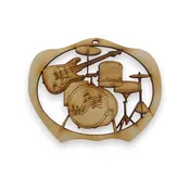 Drum and Guitar Ornament | Personalized