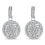 0.07ct Diamond Earrings in Sterling Silver (EA3971AD)