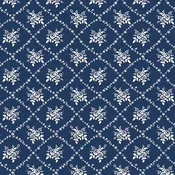 Classic Keepsakes in Blue Rose Trellis - Navy Blue