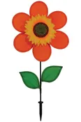 12 Orange Sunflowers with Lea