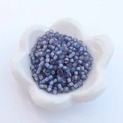11/0-321G Cream Lined Blueberry