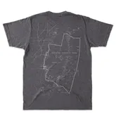 Biscayne, Short-Sleeve Unisex T-Shirt with Map and Cartouche