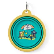 Jake & Rocket Good Times Beach Silicone Travel Dog Bowl