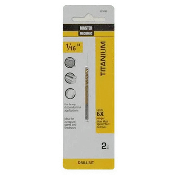1/16 x 1-7/8 Inch Titanium Drill Bit – 2 Pack