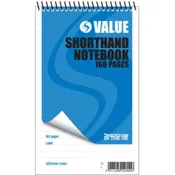 160 pages 5×8\” Value Shorthand Spiral Notepad