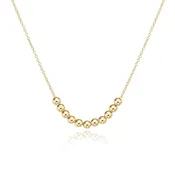 16” Necklace Gold - Classic Beaded Bliss - 2.5mm Gold