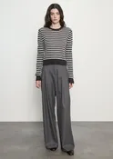Cashmere Shrunken Crew in Classic Stripe | Classic Stripe