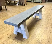 6' Farm Style Bench - A Frame Base
