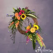 Garden Grapevine Wreath