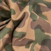 Camo Lamb Leather Vintage/Distressed Vegetable Tanned