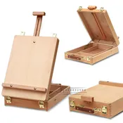 [Ships from USA] Wooden Desktop Easel & Storage Case