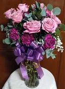 DESIGNER'S CHOICE OF PURPLE FLOWERS
