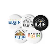 Set of pin buttons
